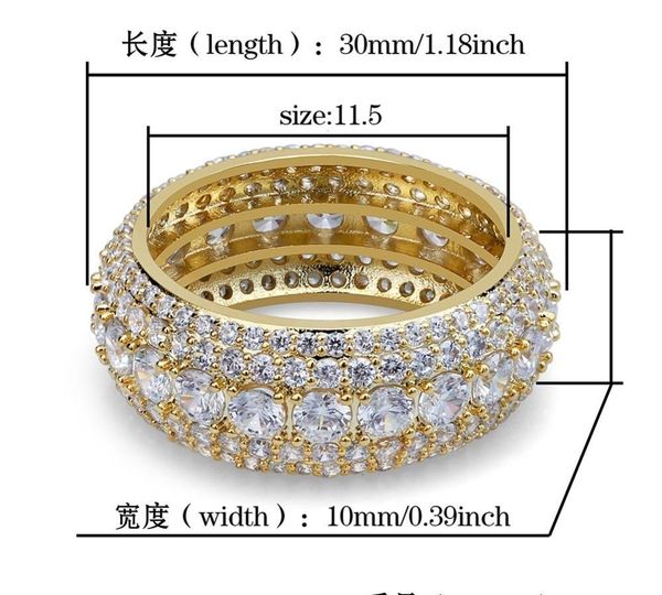 rillz hip hop men's iced out cubic zircon bling round 10mm ring gold silver color cz jewelry rings gifts11, Golden;silver
rillz hip hop men's iced out cubic zircon bling round 10mm ring gold silver color cz jewelry rings gifts11, Golden;silver