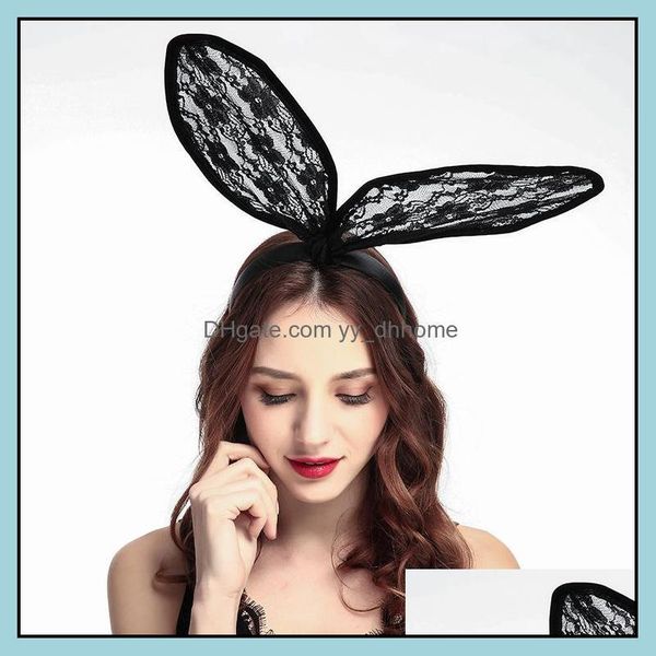 headbands hair jewelry fashion women black white lace veil mask rabbit ear party headband hairband band accessories drop delivery 2021, Silver
headbands hair jewelry fashion women black white lace veil mask rabbit ear party headband hairband band accessories drop delivery 2021, Silver