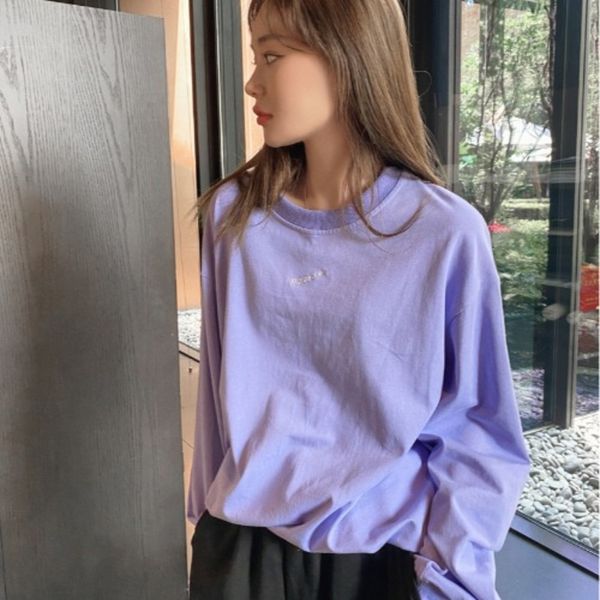 mjv7g autumn 2020 style style simple and versatile lazy women relaxed casual letter embroidery mid long round neck sweater for korean pullov, White
mjv7g autumn 2020 style style simple and versatile lazy women relaxed casual letter embroidery mid long round neck sweater for korean pullov, White