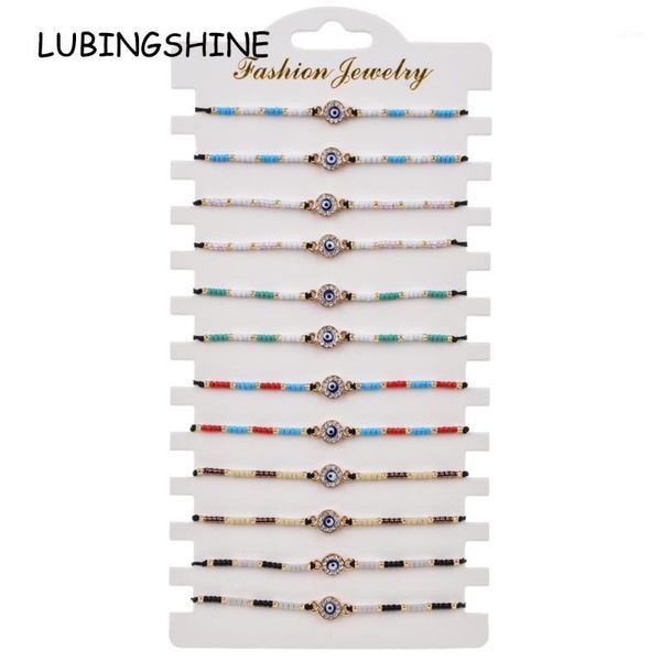 12pcs/lot evil eye charms bracelet set for couples women girl knit adjustable knot string seed bead wristband jewelry gift1, Golden;silver
12pcs/lot evil eye charms bracelet set for couples women girl knit adjustable knot string seed bead wristband jewelry gift1, Golden;silver