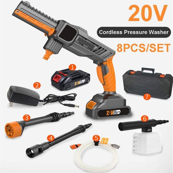 car washer rechargeable washing pump 7pcs 20v cordless mashine 24-70 bar high pressure nozzle hose cleaner
car washer rechargeable washing pump 7pcs 20v cordless mashine 24-70 bar high pressure nozzle hose cleaner
