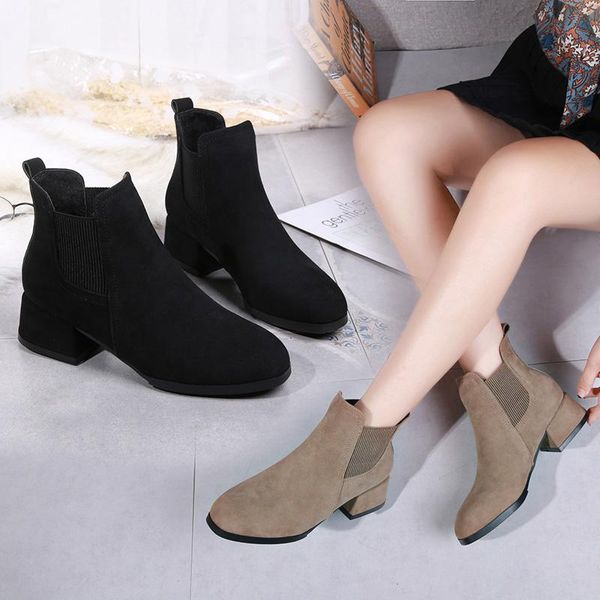 women's boots autumn shoes woman winter shoes low heels booties booties ladies luxury designer round toe boots-women, Black
women's boots autumn shoes woman winter shoes low heels booties booties ladies luxury designer round toe boots-women, Black