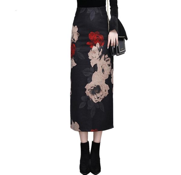 winter autumn fashion floral style women's wool stylish thin waist high invisible zipper print divided skirt long q16 3j7m, Black
winter autumn fashion floral style women's wool stylish thin waist high invisible zipper print divided skirt long q16 3j7m, Black