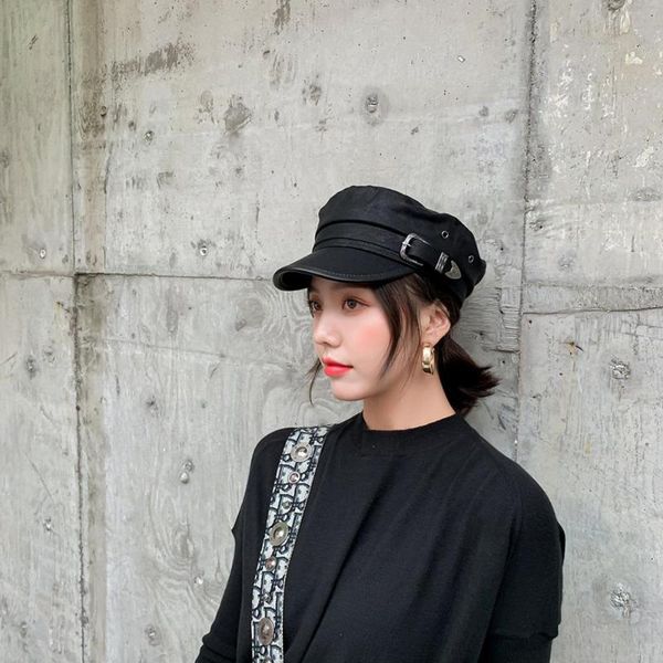 fashion hat autumn sailor hat for women men black adjustable sports caps flat female captain cap berets, Blue;gray
fashion hat autumn sailor hat for women men black adjustable sports caps flat female captain cap berets, Blue;gray