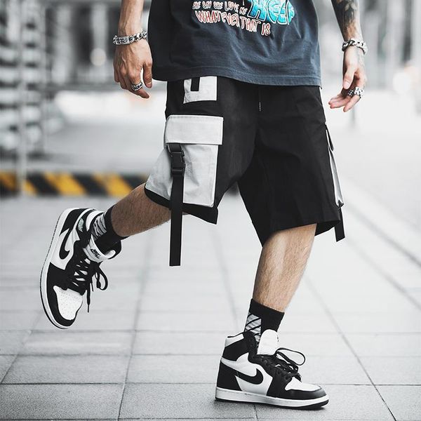 2020 summer new shorts men cargo shorts loose ribbons pockets casual men short pants clothes high quality, White;black
2020 summer new shorts men cargo shorts loose ribbons pockets casual men short pants clothes high quality, White;black