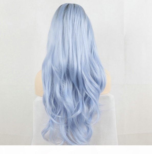 fantasy beauty fantasy beauty dark root ombre pastel blue heat resistant fiber hair long nature wave light blue synthetic lace front wigs, Black
fantasy beauty fantasy beauty dark root ombre pastel blue heat resistant fiber hair long nature wave light blue synthetic lace front wigs, Black