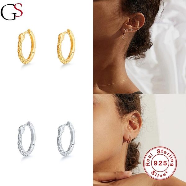 gs 1 pair creative snake hoop earring for women 925 sterling silver piercing simple huggie earrings 2021 fashion jewelry gift, Golden;silver
gs 1 pair creative snake hoop earring for women 925 sterling silver piercing simple huggie earrings 2021 fashion jewelry gift, Golden;silver