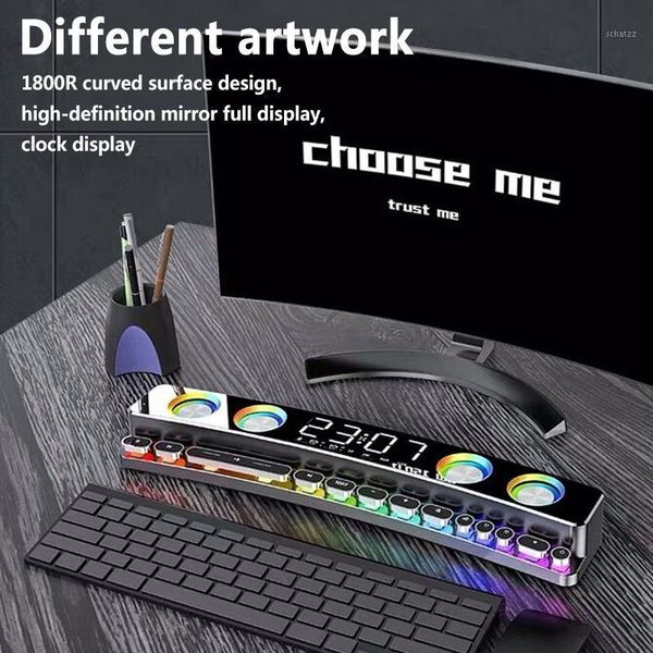 bluetooth wireless game speaker soundbar 3d stereo subwoofer column with clock led light computer loudspeaker for home theater1
bluetooth wireless game speaker soundbar 3d stereo subwoofer column with clock led light computer loudspeaker for home theater1