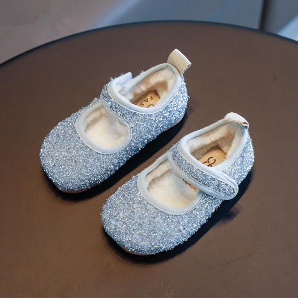 flat shoes children' 2021 girls autumn winter princess shoese plush warm kids soft sole single size 21-30, Black;grey
flat shoes children' 2021 girls autumn winter princess shoese plush warm kids soft sole single size 21-30, Black;grey