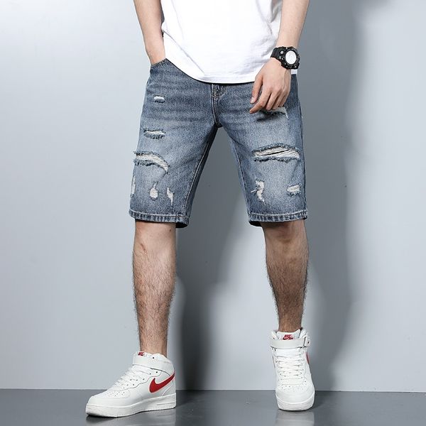 spring summer men's denim shortskorean version jeans and jeansshorts and jeansof perforated capris handsome light color versatile loose, Blue
spring summer men's denim shortskorean version jeans and jeansshorts and jeansof perforated capris handsome light color versatile loose, Blue