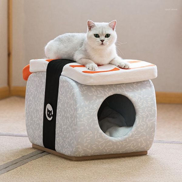 cat beds & furniture all seasons modern simple solid wood sushi stool nest closed house household pet products1
cat beds & furniture all seasons modern simple solid wood sushi stool nest closed house household pet products1