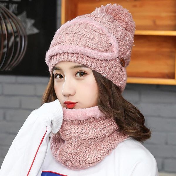 2020 new winter hat variety wearing velvet cap women warm thick wool beanies hat scraf female knit skullies ear protector caps, Blue;gray
2020 new winter hat variety wearing velvet cap women warm thick wool beanies hat scraf female knit skullies ear protector caps, Blue;gray