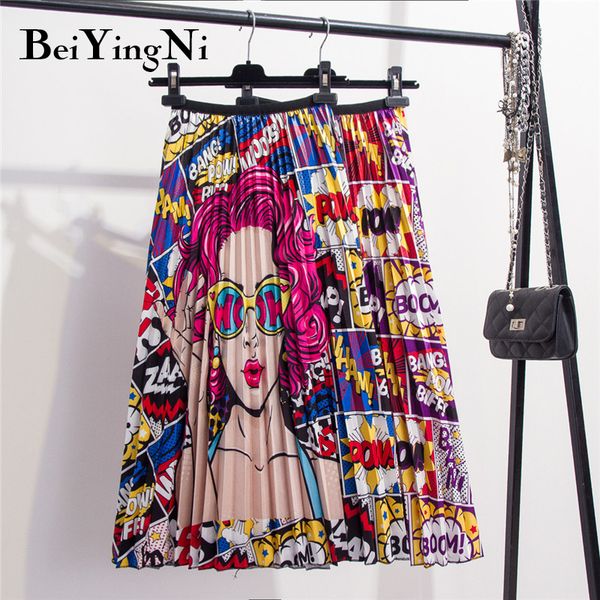beiyingni 28 styles europe cartoon pattern pleated skirt women street korean mid-calf high elastic quality skirts party holiday 1014, Black
beiyingni 28 styles europe cartoon pattern pleated skirt women street korean mid-calf high elastic quality skirts party holiday 1014, Black