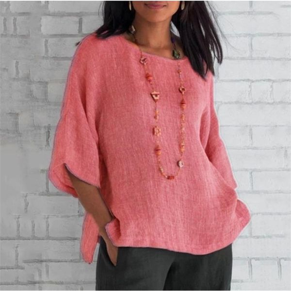 shirt blouse new casual solid cotton linen summer women 3/4 sleeve shirt retro elegant female party vestidos 5xl y200622, White
shirt blouse new casual solid cotton linen summer women 3/4 sleeve shirt retro elegant female party vestidos 5xl y200622, White