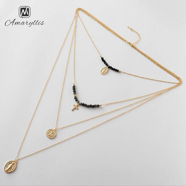 chains amaiyllis multilayer cross virgin mary pendant metal chain choker neckalce christian necklace godness catholic collar, Silver
chains amaiyllis multilayer cross virgin mary pendant metal chain choker neckalce christian necklace godness catholic collar, Silver