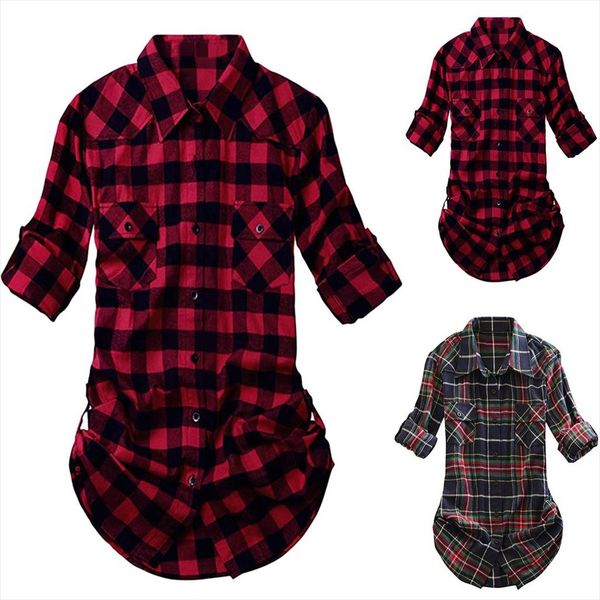 vintage blouse shirt womens tartan plaid flannel shirts roll up sleeve casual button down blouse new blusa feminina @45, White
vintage blouse shirt womens tartan plaid flannel shirts roll up sleeve casual button down blouse new blusa feminina @45, White