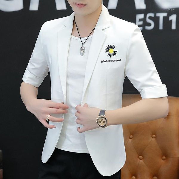 hombre formal chaqueta yellow 2020 summer fashion daisy printing half sleeve solid color small suit slim fit blazer hombre1, White;black
hombre formal chaqueta yellow 2020 summer fashion daisy printing half sleeve solid color small suit slim fit blazer hombre1, White;black