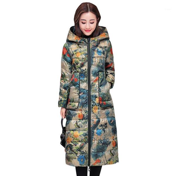 women's down & parkas female 2021 winter warm hooded long jacket ladies fashion flowers print coat casual slim temperament outerwear z3, Black
women's down & parkas female 2021 winter warm hooded long jacket ladies fashion flowers print coat casual slim temperament outerwear z3, Black