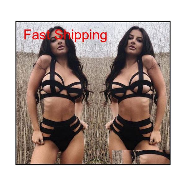 2018 new women bandage bikini set black hollow high waist bathing suit lady swimwear swimsuit summer beachwear n9fad
2018 new women bandage bikini set black hollow high waist bathing suit lady swimwear swimsuit summer beachwear n9fad