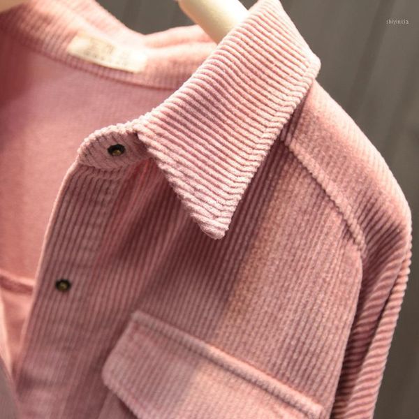 luck a fashion autumn corduroy blouse woman clothing solid color shirts long shirt loose turn-down collar vintage shirts, White
luck a fashion autumn corduroy blouse woman clothing solid color shirts long shirt loose turn-down collar vintage shirts, White