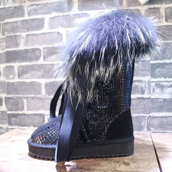2020 explosions new luxury fox hair shiny pearl leather high dwaterproof snow boots water yy0v, Black
2020 explosions new luxury fox hair shiny pearl leather high dwaterproof snow boots water yy0v, Black