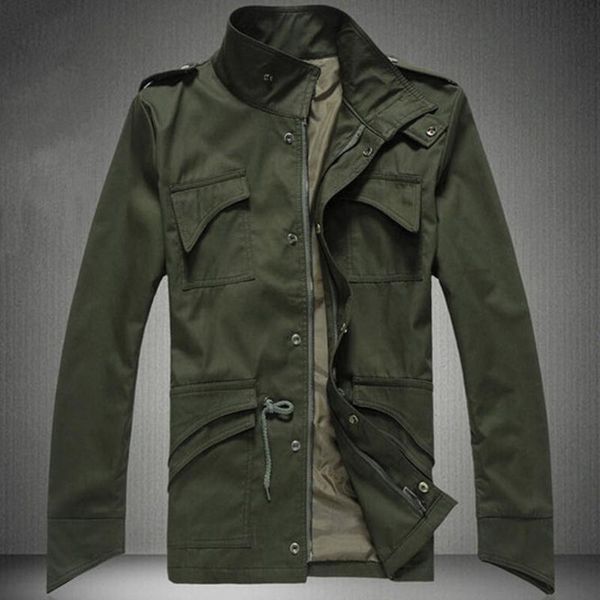 men jacket brand new man winter jackets men coats army stand collar jacket outerwear, Black;brown
men jacket brand new man winter jackets men coats army stand collar jacket outerwear, Black;brown
