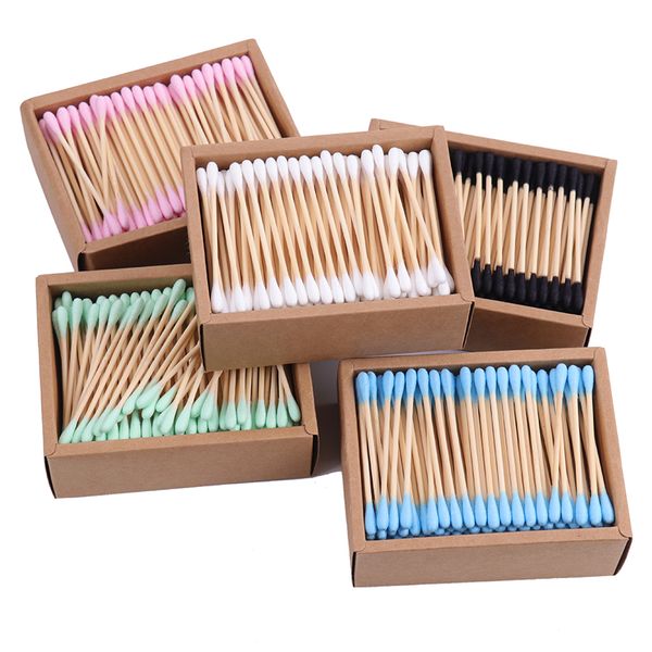 200pcs/box double head cotton swab bamboo sticks disposable buds for beauty makeup nose ears cleaning
200pcs/box double head cotton swab bamboo sticks disposable buds for beauty makeup nose ears cleaning