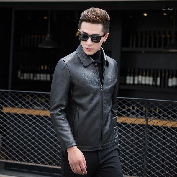 men's leather jacket 100% deerskin leather coat real genuine jackets spring autumn slim luxury coats 1yw17033f kj39211, Black
men's leather jacket 100% deerskin leather coat real genuine jackets spring autumn slim luxury coats 1yw17033f kj39211, Black