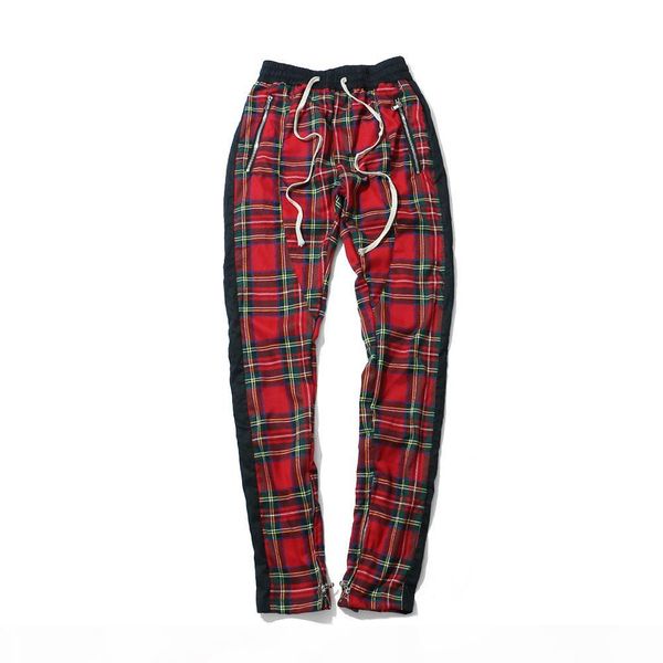 new mens plaid pants scottish pattern printed casual cargo pants fashion male high street trousers ing, Black
new mens plaid pants scottish pattern printed casual cargo pants fashion male high street trousers ing, Black