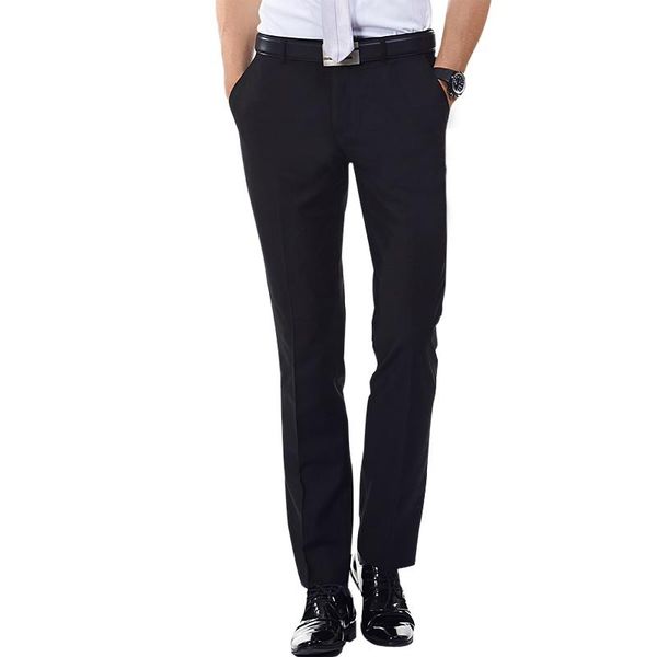 new spring 2021 men suit pants navy blue black solid color flat front long trousers flat formal business men black dress pant, White;black
new spring 2021 men suit pants navy blue black solid color flat front long trousers flat formal business men black dress pant, White;black
