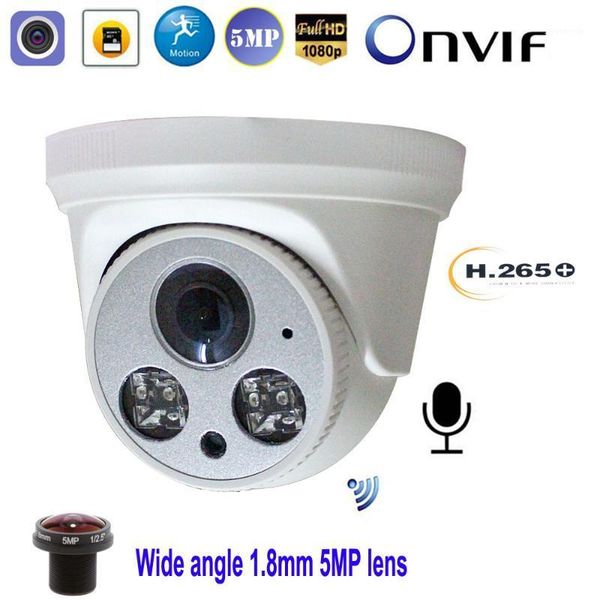 full hd 5mp 1080p wifi wireless ip camera p2p onvif 1.8mm dome indoor cctv surveillance with sd/tf card slot camhi keye security1