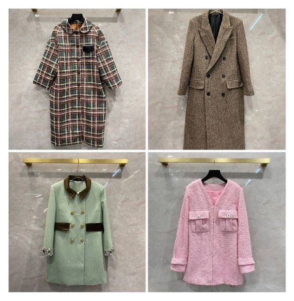 classic plaid woven tweed long coat female european and american british style loose fat mm doll collar cardigan dress, Black
classic plaid woven tweed long coat female european and american british style loose fat mm doll collar cardigan dress, Black