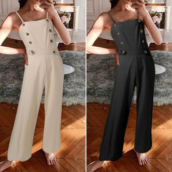 women's jumpsuits & rompers 2021 women playsuitscelmia high waist summer vintage linen casual loose sleeveless long pants bottom1, Black;white
women's jumpsuits & rompers 2021 women playsuitscelmia high waist summer vintage linen casual loose sleeveless long pants bottom1, Black;white