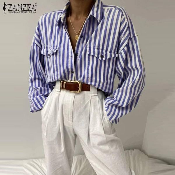 zanzea 2020 fashion women casual striped shirts blouses female loose blusas ladies office button-down blouse tunic 5xl, White
zanzea 2020 fashion women casual striped shirts blouses female loose blusas ladies office button-down blouse tunic 5xl, White