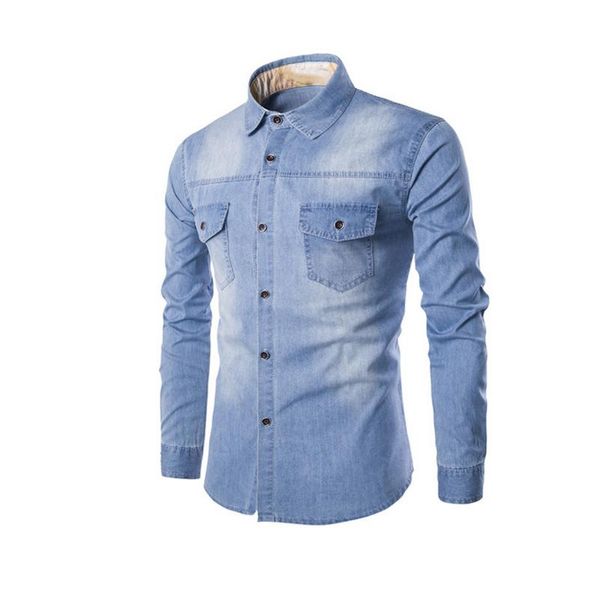 2021 fashion men jeans shirt cotton slim fit casual denim long sleeve solid shirts plus size 5xl 6xl aic88, Black;brown 
2021 fashion men jeans shirt cotton slim fit casual denim long sleeve solid shirts plus size 5xl 6xl aic88, Black;brown