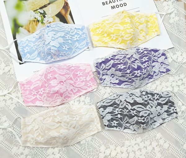 women lace mask personality flower designer masks dust proof breathable cotton cloth masks 6 colors
women lace mask personality flower designer masks dust proof breathable cotton cloth masks 6 colors