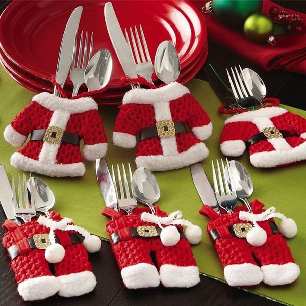 christmas decorations 6pcs/lot xmas year santa silverware holders for home pockets dinner decor 3 clothes and pants1
christmas decorations 6pcs/lot xmas year santa silverware holders for home pockets dinner decor 3 clothes and pants1