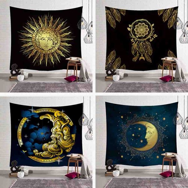 gold sun moon pattern tapestry indian style blanket mandala bohemian decorative hippie tapestries blanket rug vintage home decor
gold sun moon pattern tapestry indian style blanket mandala bohemian decorative hippie tapestries blanket rug vintage home decor