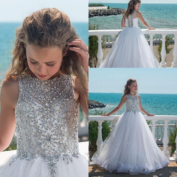 blingbling beaded rhinestone jewel neck sleeveless little girls pageant gowns buttons back long tulle flower girls dresses for weddings, White;red
blingbling beaded rhinestone jewel neck sleeveless little girls pageant gowns buttons back long tulle flower girls dresses for weddings, White;red