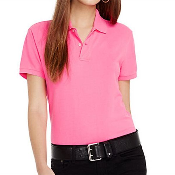 women's polos pink big horse summer short sleeve shirts 100% cotton casual solid lady tees fashion femme, White
women's polos pink big horse summer short sleeve shirts 100% cotton casual solid lady tees fashion femme, White