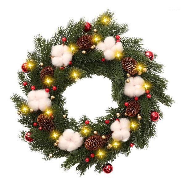 decorative flowers & wreaths christmas garland decorations lights pine cone vine circle cotton berry bell decoration door hanging year 20211
decorative flowers & wreaths christmas garland decorations lights pine cone vine circle cotton berry bell decoration door hanging year 20211