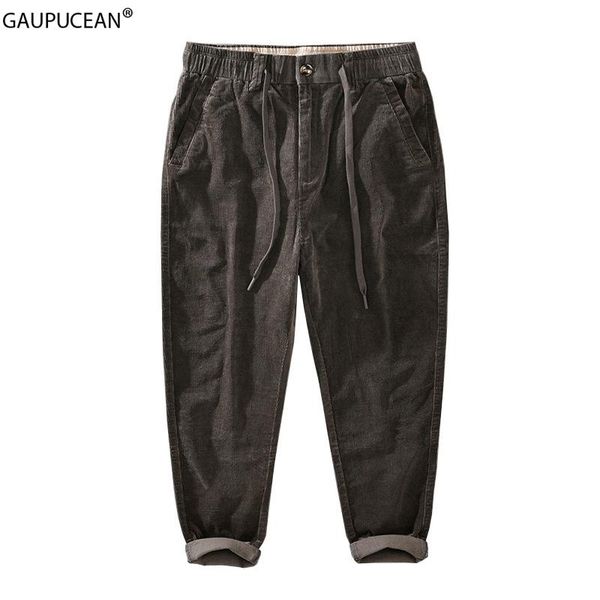 men's pants cotton cellulose corduroy thick men trousers spring autumn winter solid straight male elastic waist casual full length man, Black
men's pants cotton cellulose corduroy thick men trousers spring autumn winter solid straight male elastic waist casual full length man, Black