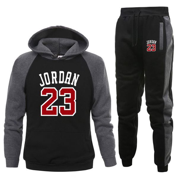 autumn and winter new fleece men's sportswear 2-piece hoodie + trousers jogging fitness set track suit sweaters, Gray
autumn and winter new fleece men's sportswear 2-piece hoodie + trousers jogging fitness set track suit sweaters, Gray