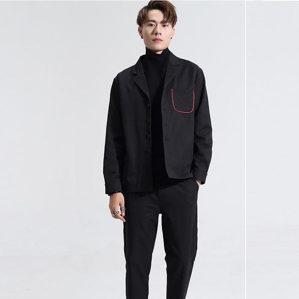 men's suits & blazers british business suit jacket, black leisure, White;black
men's suits & blazers british business suit jacket, black leisure, White;black