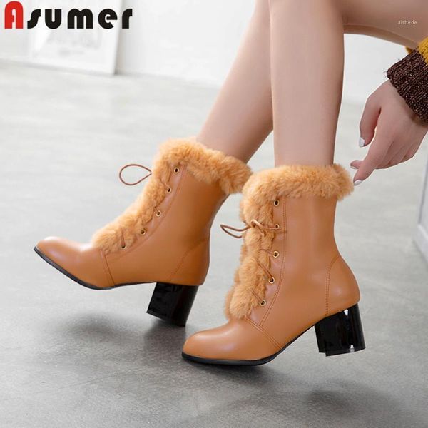 boots asumer plus size 34-48 fashion ankle round toe lace up ladies prom square heels faux fur autumn winte 20211, Black
boots asumer plus size 34-48 fashion ankle round toe lace up ladies prom square heels faux fur autumn winte 20211, Black