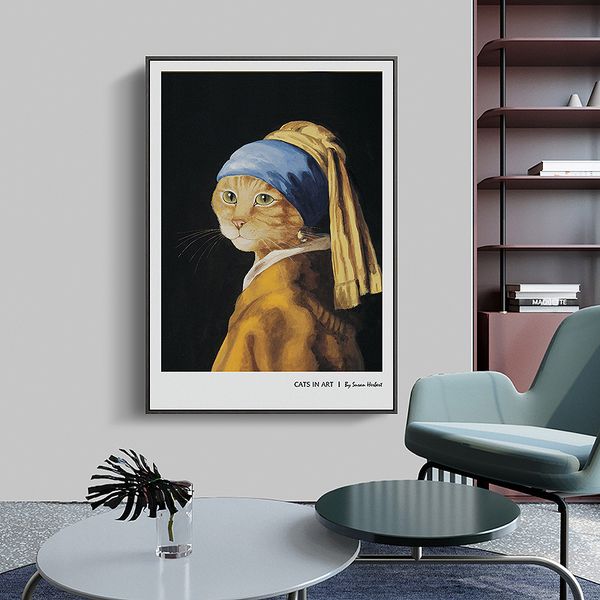 nordic cap-cat wall art canvas prints posters literature art wall art pictures for living room morden contracted home decor
nordic cap-cat wall art canvas prints posters literature art wall art pictures for living room morden contracted home decor