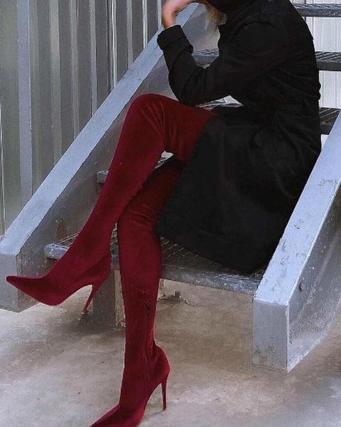 women over knee high boots thin high heels shoes woman booties nigh-club warm shoe chaussures femme zapatos mujer sapato nh137, Black
women over knee high boots thin high heels shoes woman booties nigh-club warm shoe chaussures femme zapatos mujer sapato nh137, Black