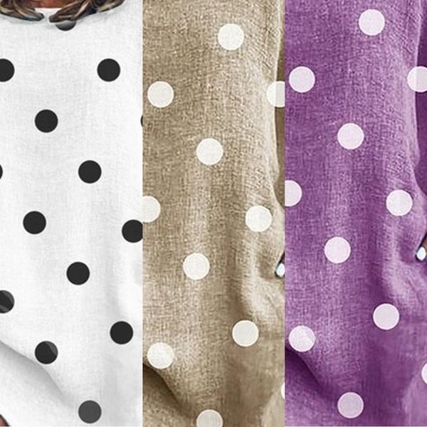 2020 autumn new loose polka dot printed mid-length dress large size women's long skirt long skirt clothing 1ozwp, Black
2020 autumn new loose polka dot printed mid-length dress large size women's long skirt long skirt clothing 1ozwp, Black