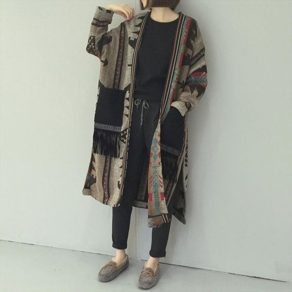 winter warmness long wool coat women korean elegant ladies boho tassel blends knitted sweater cardigan overcoat autumn outwear, Black
winter warmness long wool coat women korean elegant ladies boho tassel blends knitted sweater cardigan overcoat autumn outwear, Black