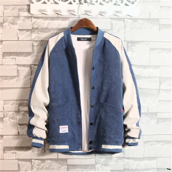 outerwear man korean corduroy jacket coats fashion trend long sleeve loose baseball collar colorblock coat designer autumn button pocket, Black;brown
outerwear man korean corduroy jacket coats fashion trend long sleeve loose baseball collar colorblock coat designer autumn button pocket, Black;brown